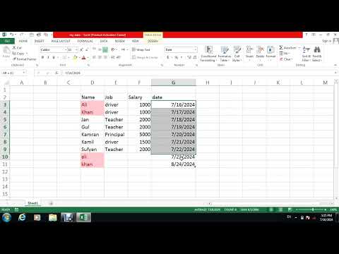 Excel Lecture no 4 for begainer