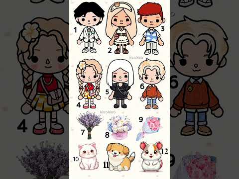 choose your favorite couple, flowers & pet￼😘 #tocaboca #tocalifeworld #toca #tocalife #tocalovestor