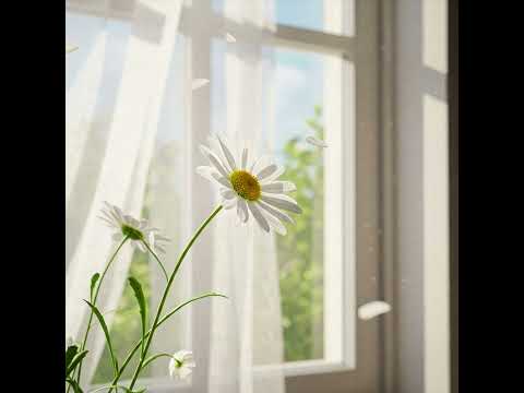 窓辺に咲いた白いマーガレットの花言葉を君に - The flower language of the white margaret blooming by the window②