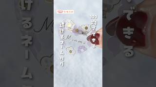 [Made at 100 yen shops] Transparent name tags #name keychains #making keychains #Seria purchases ...