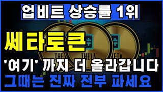 [쎄타토큰 분석]상승 이유는 딱 한 가지 '여기'까지 더 올라갑니다 그때 전부 파세요