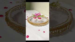 DIY Engagement Ring Platter | DIY wedding decor #engagementplate #engagementring #diy #craft #shorts