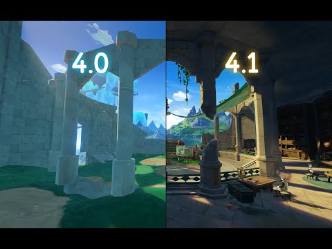 Fontaine Map Comparison V4.1 - Aerial view | Genshin Impact