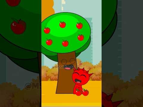 Raddy baby and Mr.tree's friendship story. #animation #sprunki #cartoon #touchingstory #shorts
