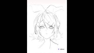 KAGAMINE RINNN! just bcz she have yellow hair ☝🏼🤓 #art #kagaminerin #pjsk #projectsekai