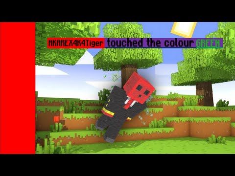 Minecraft, but I cannot touch the colour green