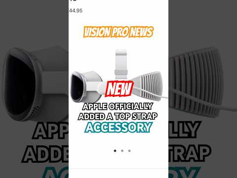 NEW Apple Vision Pro top strap OFFICIAL @Apple Store accessory by @belkin #applevisionpro #news