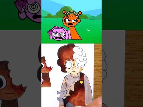 sonic vs dark sprunki animation with drawing #sprunki #animationart #newyork