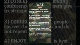 10 New WAT Sentences for SSB(SET 6) #ssbtips #armyshorts #ssbinterview