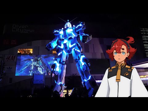 Unicorn Gundam Statue - "MidNight CHA CHA" + Witch from Mercury Illumination [4K]