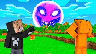 WE SEE THE SUN'S APPEARANCE HAS A SCARY FACE IN MINECRAFT!!