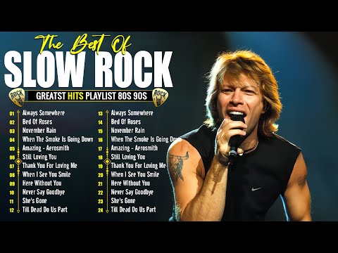 Bon Jovi, Led Zeppelin, Roxette, Aerosmith 🔥 Slow Rock Love Songs Collection – Top 50 Rock Hits