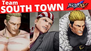 KOF XV DLC Team South Town - All characters Colors Climax and Gameplay