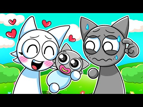 Sprunki Wenda & Gray Have a BABY?! Incredibox Sprunki Cartoon Animation
