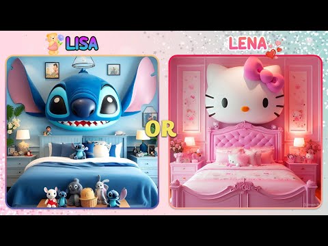 Lisa ou Lena 🌸(Houses, Room and Furniture,...) #stitch #hellokitty #lisaorlenachoices #lisa