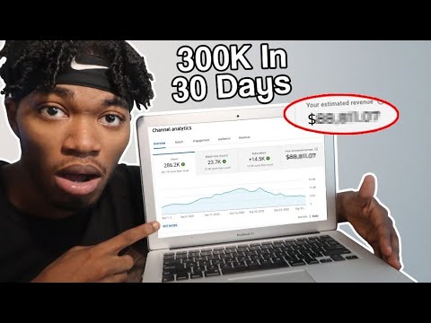 How Much Youtube Paid Me For 300k Views In 30 Days