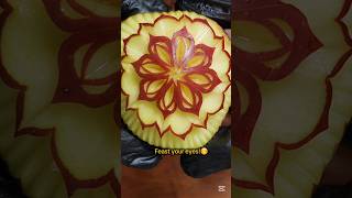 Amazing Apple Carving Skills! 🍎 So satisfying to watch! #foodart #shorts