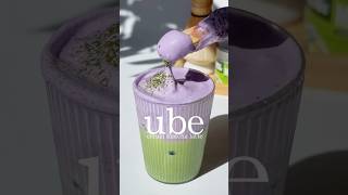 HOME BARISTA Matcha Series 🍵 | UBE Cream MATCHA LATTE 💜 | Matcha Recipe #shorts #ubeflavor #barista