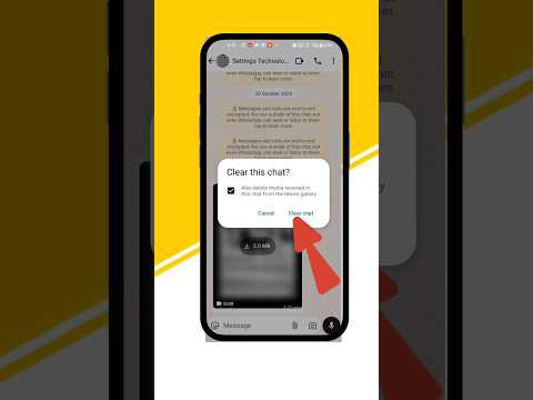 WhatsApp main clear chat kaise kare#tech #whatsapptricks #shortsvideo