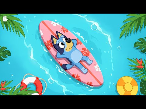 Lazy Summer Afternoons with Bluey 🌴  Lofi Chill Summer 🌞 Lofi Beats to Focus & Unwind