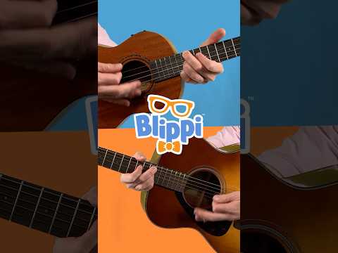 Get your Guitar 🎸 Blippi! We're playing your THEME SONG! #blippi #shorts