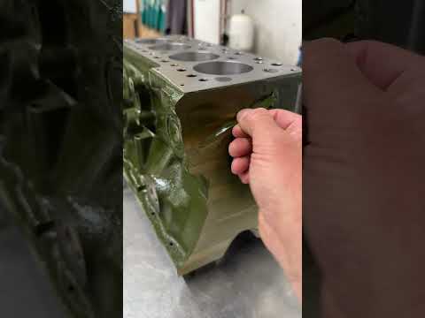 Freshly machined block being unmasked ready for assembly. Crafted Classics Tuning A-Series ASMR