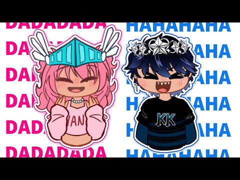 DADADA 🩷 HAHAHA 💙 | Kyle and Vani | Gacha Roblox Skit