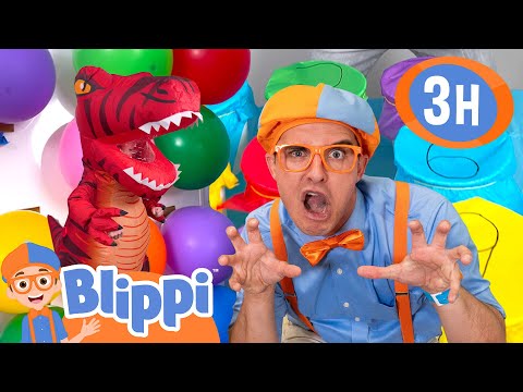 Count with Blippi! Roaring Dinosaurs, Excavators & Ballpits!!! | Blippi’s Favorite Things!