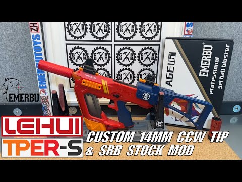 EMERBU TOYS - LeHui TPERS (TOY!) Gel Ball Blaster - Custom Mods - 14MM CCW - Stock - Future Giveaway