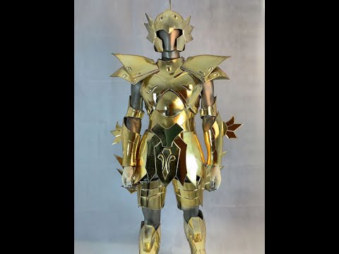 Saint Seiya Golad Saint Aphrodite Cosplay Armor with Gold Plating