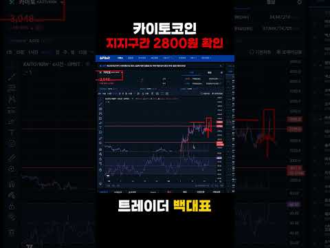 카이토코인 주요 지지구간 확인!  #카이토코인 #카이토코인분석 #카이토코인전망