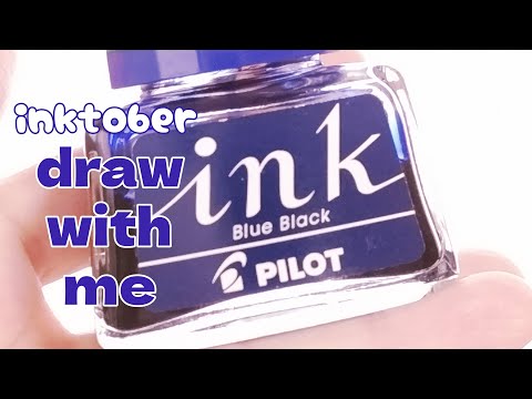Draw with me Inktober 2024●インクトーバー✒