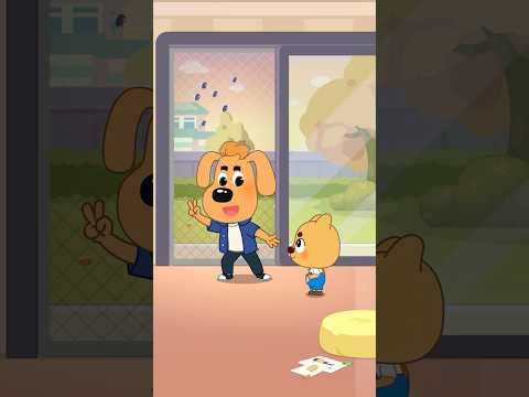 Buzz Buzz! Mosquitoes Sneak In! #sherifflabrador #shorts