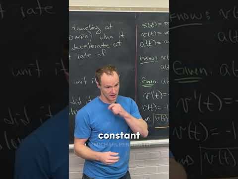 How far did this car travel while slowing down? Live Lecture Practice Question