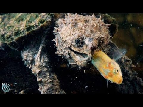 🐢 ALLIGATOR SNAPPING TURTLE ─ The Most Aggressive & Dangerous Turtle in the World 🐢