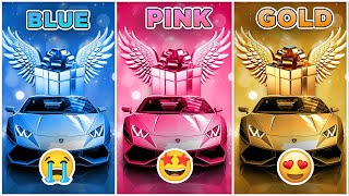 Choose Your Gift! 🎁 Blue, Pink or Gold 💙🎀⭐️ How Lucky Are You? 😱 Quiz Rainbow