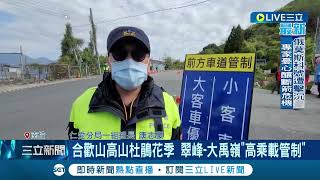 #三立最新 合歡山杜鵑花季到來 車潮大量湧入 台14甲線翠峰到大禹嶺路段進行"2個月假日高乘載及流量管制"!│記者 潘俐雯│【LIVE大現場】20220416│三立新聞台