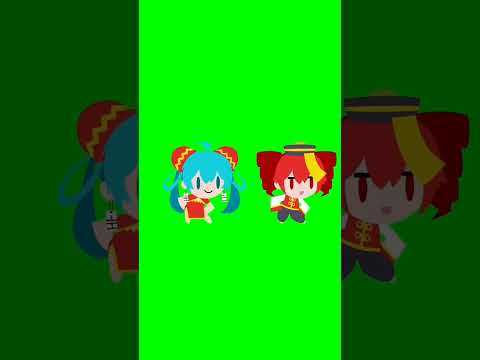 Fondo de Miku y Teto pantalla verde #vocaloid #hatsunemiku #初音ミク #歌ってみた