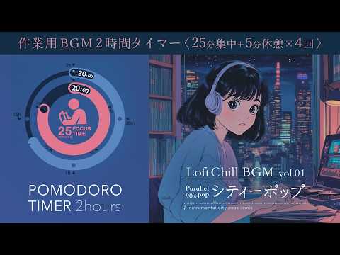 Concentrate with soothing Lofi Chill POPs! A scientific way to concentrate, the Pomodoro timer
