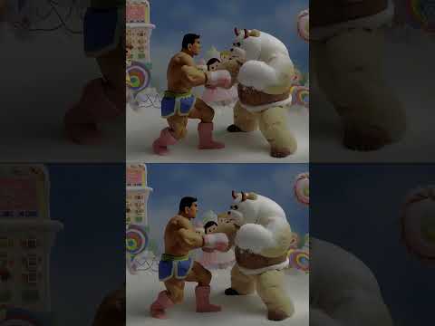 Candy Chaos!  Muscular Figure vs  Fluffy  Cake Bear in a Sugarland Brawl! Full Release 5/9