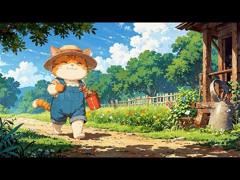 Happy Farm Morning 🌞 Feeling Happy With Lofi Cat To Start Your Day Happier 🌞 Lofi Morning Vibes