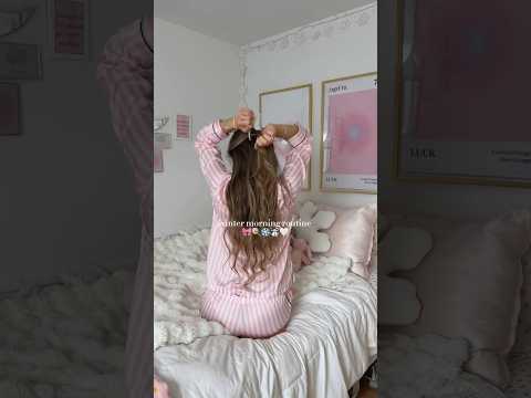 winter morning routine 🩵🍭 #selfcare #wintermorningroutine #shorts #winterselfcare
