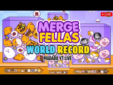 🔴 LIVE - MERGE FELLAS LIVE WORLD RECORD ATTEMPT ft. MADARAYT #mergefellas #livestream #shortslive