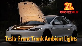 Model Y / Juniper Frunk Light Upgrade Full Installation - Night Drive Vibes: Added Frunk Lights! 🌙