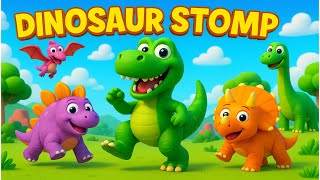 Dinosaur Stomp | Fun Dance Song for Kids | Learn & Move with Dinosaurs