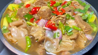 ต้มแซ่บหมูตุ๋น  ใช้ส่วนไหนของหมูมาทำแล้วอร่อยจนวางช้อนไม่ลง ทำครั้งเดียวได้ 2-3 เมนู