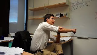 James Maynard and Lasse Grimmelt -  research meeting between professor and postdoctoral researcher