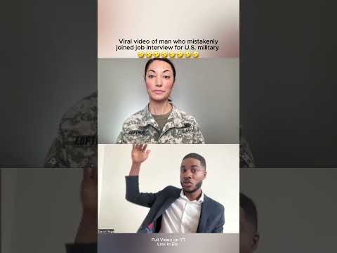 Job Seeker Mistakenly Joins Military Interview #shorts