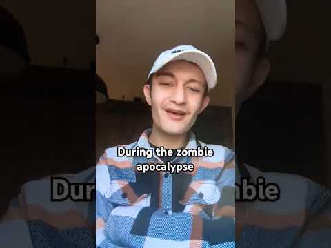 the thing next to you is your weapon in the zombie apocalypse. #shorts