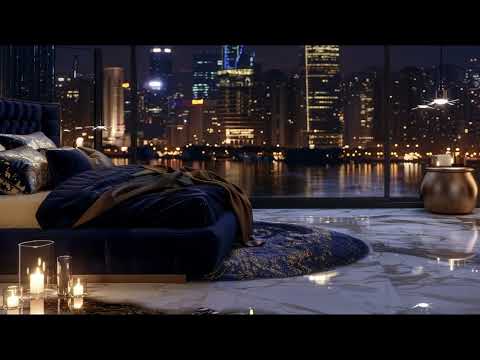 🌌 Royal Nocturne: Azure & Ivory Chillhop for Moonlit Romance & Skyline Serenity 🛌✨🎶
